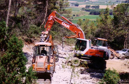 Base e instalación de pozo de riego